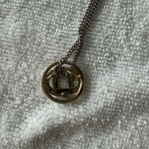 Gold and Silver Pendant Necklace by Coach
